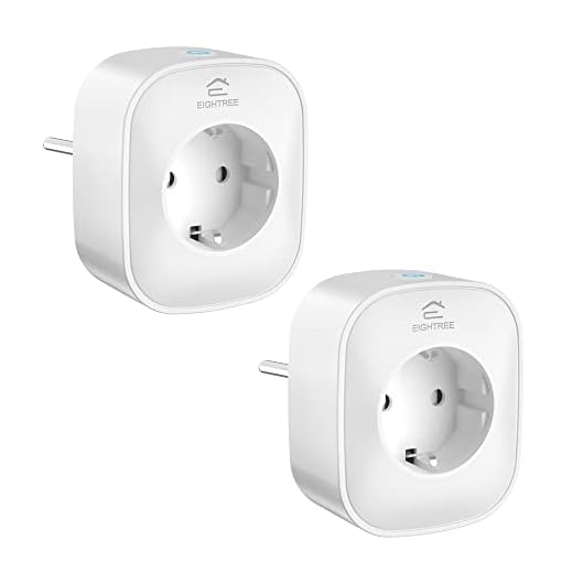 Enchufe Inteligente Alexa, Enchufe Wi-Fi Medidor Consumo, Tomada Inteligente Programable con Temporizador, Control Remoto por APP&Voz, Compatible con Alexa, Google Home y SmartThings, 16A 3680W, 2Pack