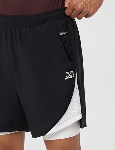 Image of FUAARK 2 in 1 Compression Shorts for Men for Gym, Sports, Running & Cycling Activities with Pocket