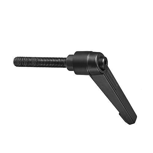 Image of Clamping Lever Handles, M8 x 50mm Male Thread, Adjustable Quick Release Locking Rotating Bolt Knobs Black - (Applications: for Lathe Machinery), 1-Piece