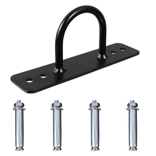 Kisangel Kit de Soporte para Cuerda de Batalla Gancho Resistente para Techo y Pared Montaje Fácil para Equipos de Fitness Incluye Tornillos y Tacos Alta Estabilidad y Durabilidad