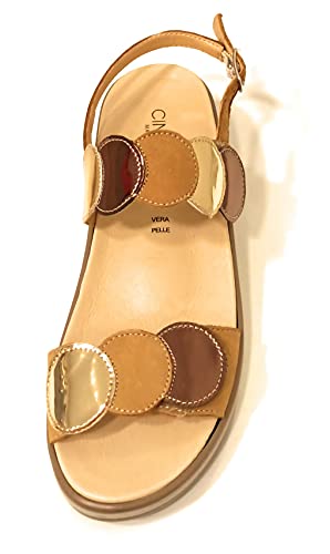 Sandalo cinzia soft plantare estraibile con strap