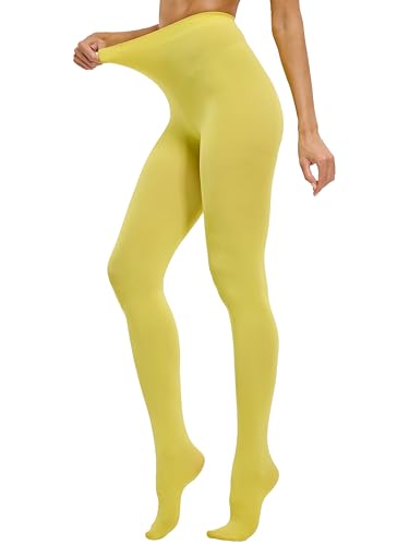 Image of CozyWow Women's 80D Soft Opaque Tights, High Waist Solid Color Womens Tights with 30+ Colors
