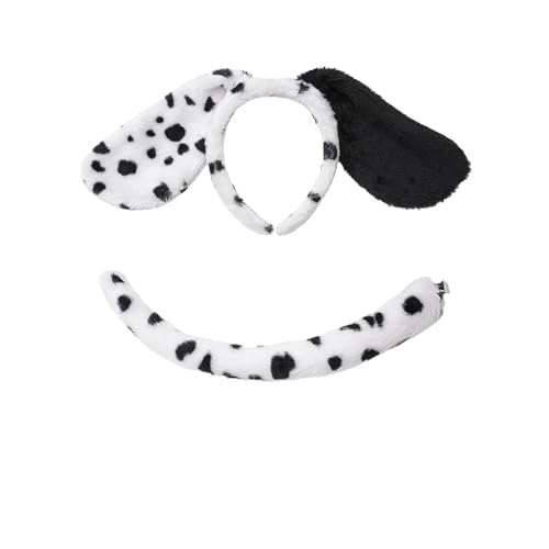 Z-Shop Halloween Dalmatian Costumes Kids, Girls Shirt Tutu Outfit Ears Headband Socks Accessories for 101st Day Of School,8 by Z-Shop - Used condition - Image 3