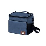 BrownPup クーラーボックス 大容量 保温 防水 耐摩耗 バッグ 保冷 水漏れ防止 折り畳み収納可能 軽量 手持ち肩掛け ソフト キャンプ 釣り ピクニ 運動会 部活や買い物等に大活躍 (小さな号,上青色)