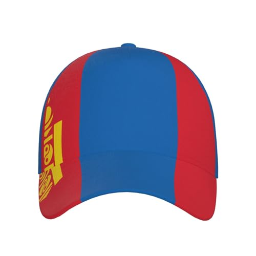 DUYKIMQW Casquette de baseball imprimée drapeau mongol – Casquette de soleil réglable pour sports de plein air, casquette de balle de golf pour homme et femme, usage quotidien, noir – vue 2