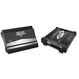 4-Channel High Power MOSFET Amplifier - Slim 2000 Watt Bridgeable Mono Stereo 4 Channel Car Audio Amplifier Lanzar VCT4110 & B52 Car Audio, Amplifier Monoblock, 1 Channel, Black