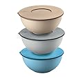 Fratelli Guzzini Set Di 3 Contenitori Con Coperchio, Blu, 16 cm