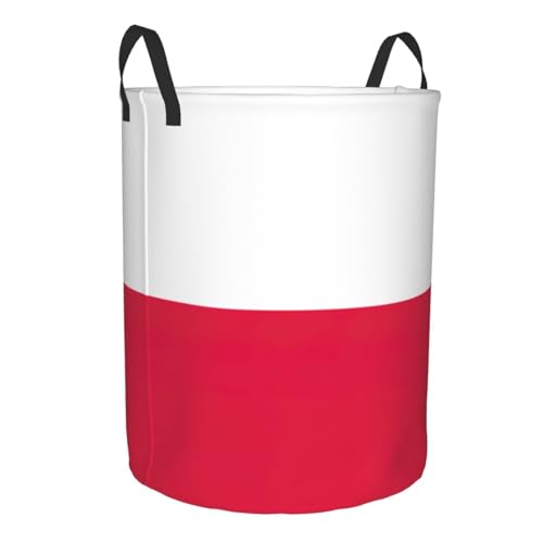 Panier à linge haut motif Pologne en textile durable - 3