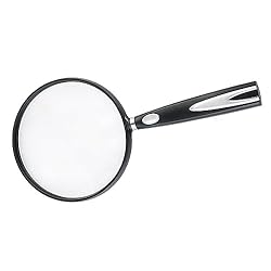 Lente d'ingrandimento portatile: questo prodotto è e pratico per un uso a lungo termine, il che è un bene per le persone. Strumenti di ingrandimento: lo strumento di ingrandimento leggendo giornali o libri o leggendo i menu ristoranti. Lente d'ingran...