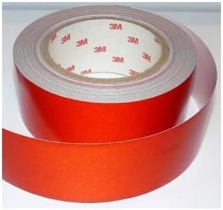 StickersLab - Pellicole adesive rifrangenti scotchlite MARCA: 3M serie 580 colore rosso (Larghezza - 200mm(Per ambulanza))