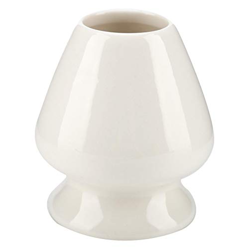 Tyenaza Whisk Stand, 1Pc Matcha Whisk Stand Ceramic Holder for Bamboo Matcha Chasen for Tea Set Accessories(White)