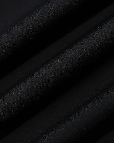 Image of Blackberrys Men's Nylon Blend Solid Slim Fit Formal Trousers Black