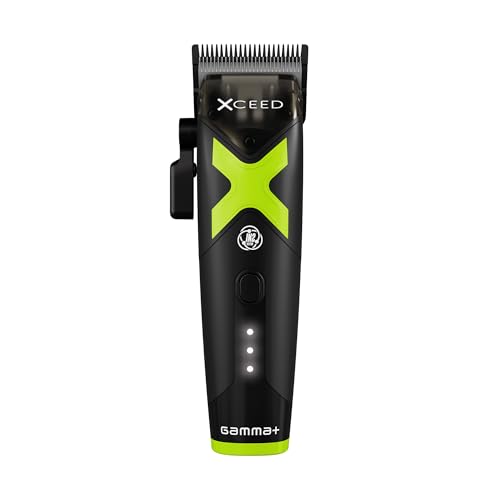 GAMMA+ XCeed Professional Cordless Barber Hair Tools Collection with IN2 Vector Motor -Hair Clippers, Trimmers, and Shavers for Precision Grooming