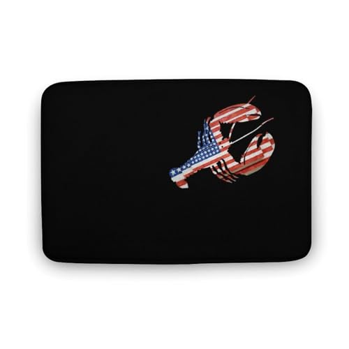 バスマット お風呂マット ジャッカル アメリカフラッグ 米国国旗 黒い背景 玄関マット 極細繊 速乾 吸水 滑り止め ソフト もこもこ 浴室 脱衣所 キッチン 丸洗い可能 手入れ簡単 15.7"x23.6 "