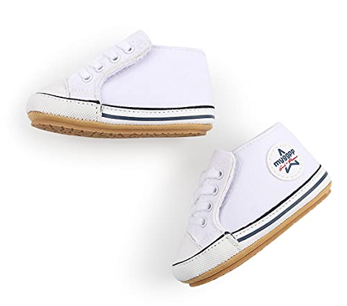 Sehfupoye Babymeisjes jongens gymschoenen peuters schoenen canvas eerste wandelschoenen pasgeborenen anti-slip prewalker… - Image 5