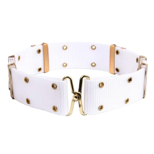 Rothco GI Style Pistol Belt With Metal Buckles, White