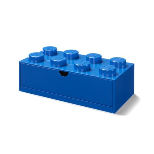 Room Copenhagen 40211731 Lego Boîte de Rangement empilable 8 Boutons Bleu Taille, Grand