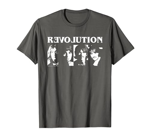 The Beatles - Revolution T-Shirt, Men, Asphalt Grey, X-Large