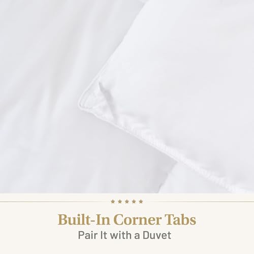 Image of Lavish Comforts Down Alternative Oversized Queen Comforter - Extra Fluffy Duvet Insert, Hotel Queen, Puffy Thick All Season Premium Cooling Comforter - White 102x86
