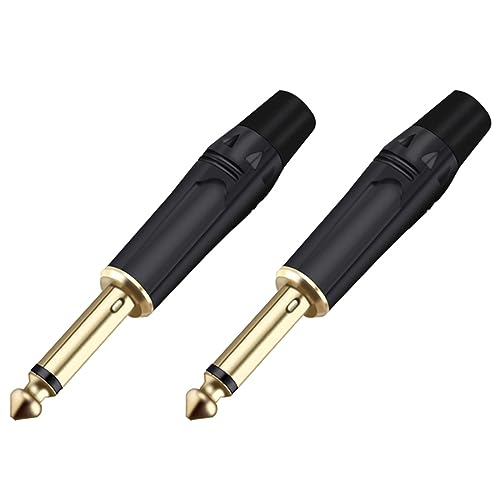 Connecteur de fil mono 6.35mm mâle pour réparer un câble de microphone défectueux