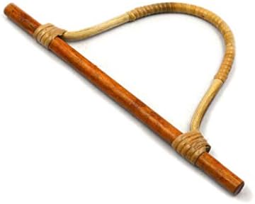 Cicitop Bamboo Rattan Handbag Handles Purse Handles Replacement Handles for DIY Handbag Making