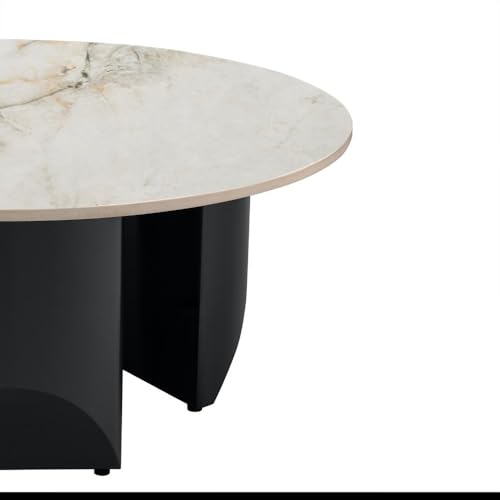 Image of Wakefit Center Table | 1 Yr Warranty | Coffee Table for Living Room Wooden, Tea Table for Living Room Wooden, Sofa Table, Free Installation from Brand, Modern Multi-Functional & Wobble-Free(Kopi)