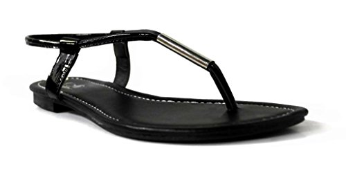 Kali Footwear Women's Single with Metallic Bar T-Strap Sandal 10