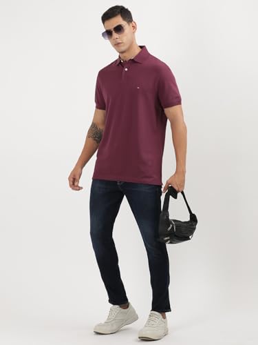 Image of Tommy Hilfiger Men's Cotton Regular Fit Polo T-Shirt