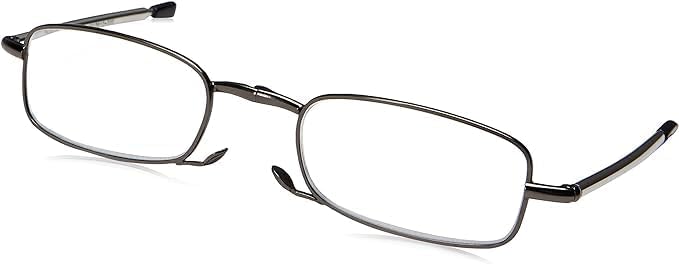 Foster Grant MicroVision Optical Compact Folding Reading Glasses Gideon +1.75 Strength with Microfabric Soft Case