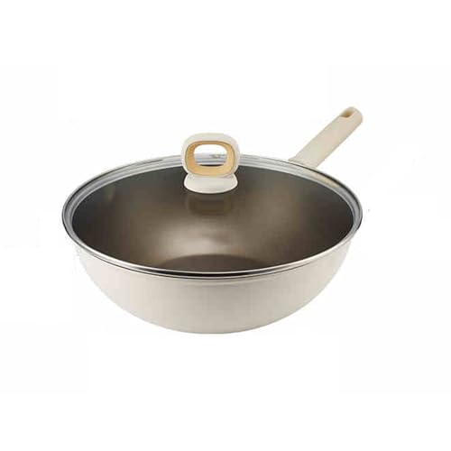 Wok de Aleación de Aluminio con Tapa, 30 cm