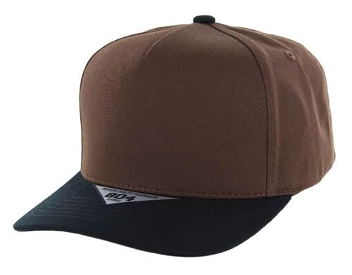 Kamel 804 Solid 5 Panel High Crown Slight Curve Trucker Baseball Cap for Unisex