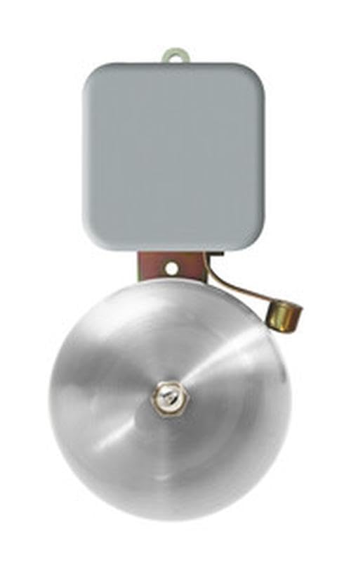 Timbre industrial, 20W, 98dB, ideal para alertas sonoras en entornos ruidosos y lugares de trabajo.