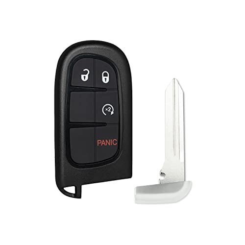 StandardAutoPart Replacement Keyless Entry Smart Key fob Compatible with Ram 1500 2500 2013 2014 2015 2016 2017 2018 GQ4-54T (4 Button Remote Start)
