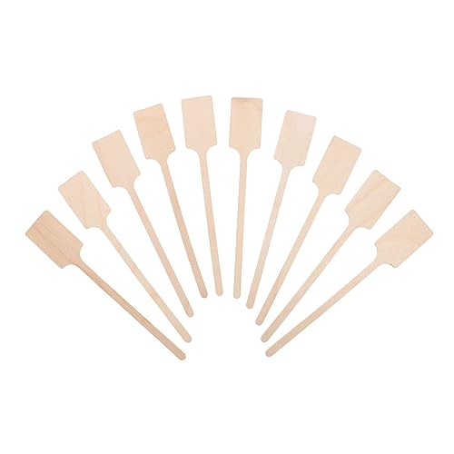 SOLUSTRE Mixing Stick Set 10 Wooden Stirrers for Coffee Tea Cocktails Juice Office Events