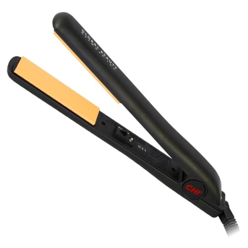 CHI Original Ceramic Flat Iron, Straightener For A Smooth Finish, Ceramic Floating Plates, Quick Heat Up, Analog On/Off Switch, 1