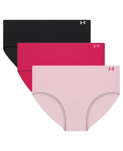 Image of Under Armour Women's 3-pack Pure Stretch No Show Hipster Underwear, All-day Comfort & Ultra-soft Fit