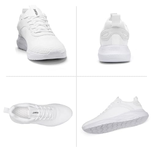 Image of Mens Sneakers Slip on Walking Running Shoes Sneakers Outdoor Gym Fitness Sport Anti Slip Breathable Comfortable Skin-Friendly Fashion Casual White US 9.5