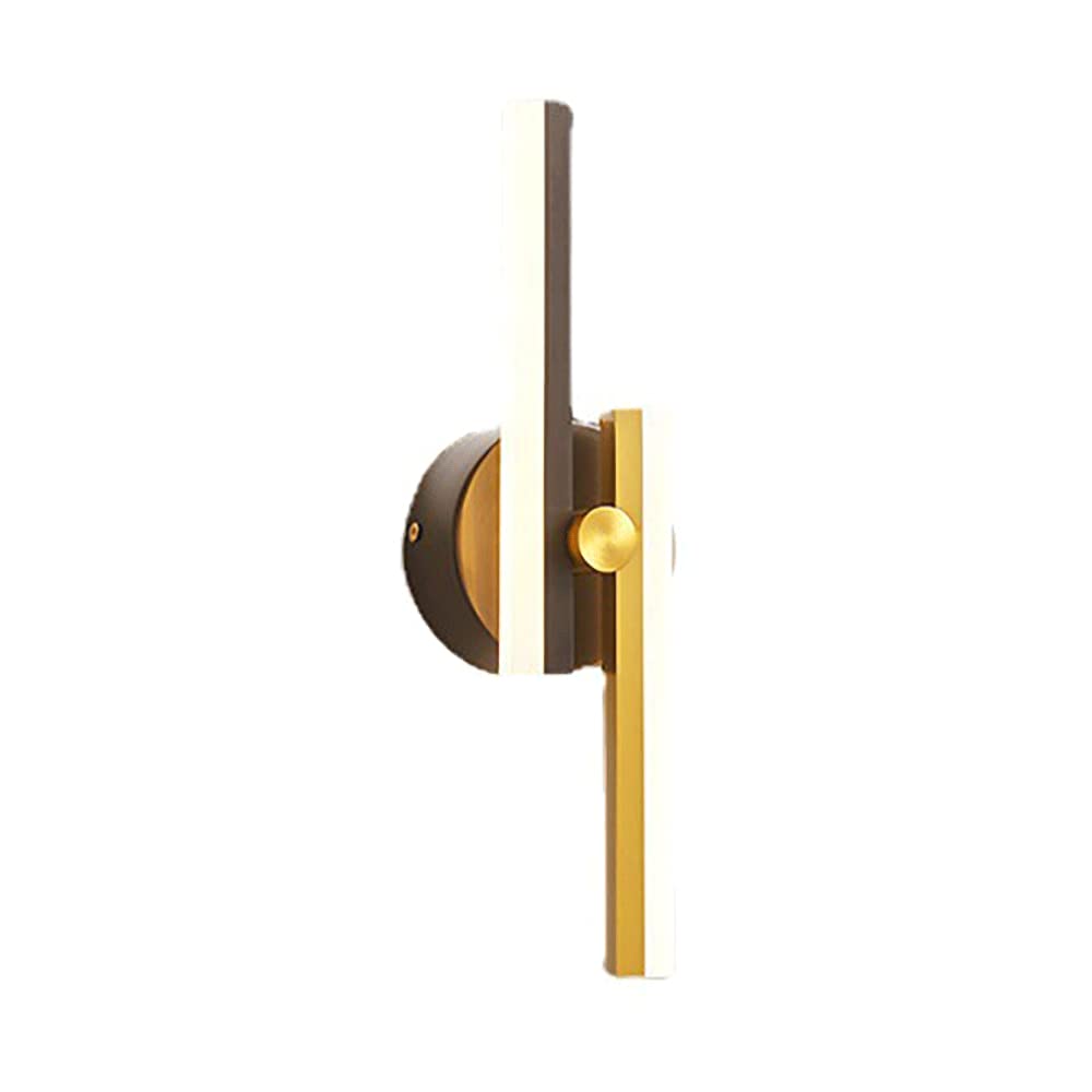 Lámpara de pared de latón lineal para crear ambientes cálidos con diseño de cobre puro