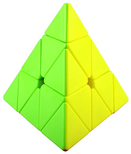 Image of HAWKISTER Kid Moyu Mfjs Meilong Pyraminx Cube Stickerless High Speed Magic Cube, Mofang Jiaoshi Cubing Classroom