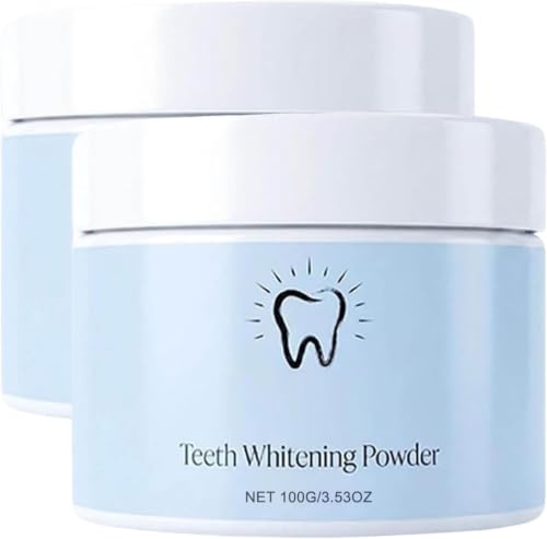 HikariTeeth Whitening Powder 2pcs HikariWhitening Powder Natural Teeth Cleaning Powder 3-in-1 Natural Formula for Coffee Tea Wine & Smoking Stain Remove Daily Oral Care for Men and Women