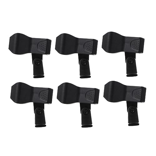 BRIGHTFUFU 6Pcs Microphone Clip Holder Mic Clip for Various Microphones Easy Installation Durable Material for Performances and Events