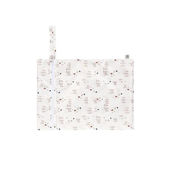 LÄSSIG Wiederverwendbare Nasstasche 2 Stück/Wet Bag Tiny Farmer Dots/Sheep – Bild 3