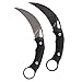 MASALONG kni219 TACTICAL COMBAT KARAMBIT NECK KNIFE Survival Hunting Fixed Blade w/SHEATH (black wash stone)
