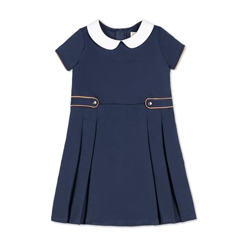 Image of Hope & Henry Girls' Short Sleeve Ponte A-Line Dress