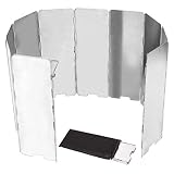 RedSwing Folding Outdoor Stove Windscreen, Lightweight Butane Burner Windshield, Aluminum Camping...
