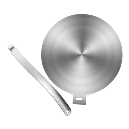 CONGARTENO Stainless Steel Induction Diffuser Plate Heat Collector for Gas and Electric Stoves Cooking Induction Adapter for Even Heat Distribution and Enhanced Cooking Quality