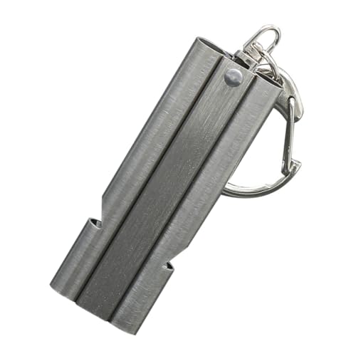 Silbato de acero inoxidable para deporte y camping miniatura 1