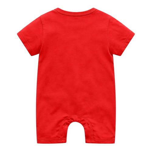 Image of Bold N Elegant Cute Cartoon Print Cotton Newborn Baby Boy Girl Rompers Jumpsuit Baby Onesie Bodysuit for Little Kids