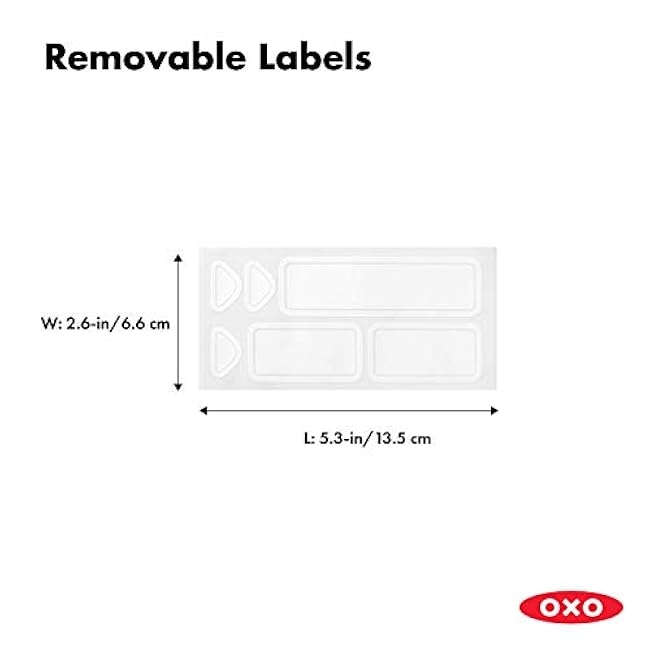 OXO Good Grips POP Container Removable Labels,White