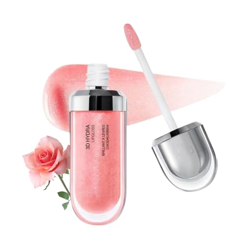 3D Hydra Lipgloss - Feuchtigkeitsspendender Pflegender Lipgloss mit 3D-Effekt - Lip Oil für Mädchen - Lip Gloss Clean Girl Pink Stuff - Lippen Produkte, Lippencreme Mit Volumeneffekt